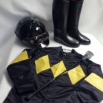 Children's Satin Silks, Helmet, Whip and Boots