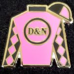 FS11-Jockey Silks Lapel Pin