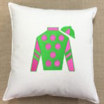 Jockey Silks Throw Pillow