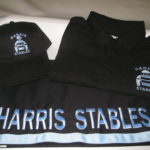 Saddle Towel, Baseball Cap and Polo Shirt with Jockey Silks Logo